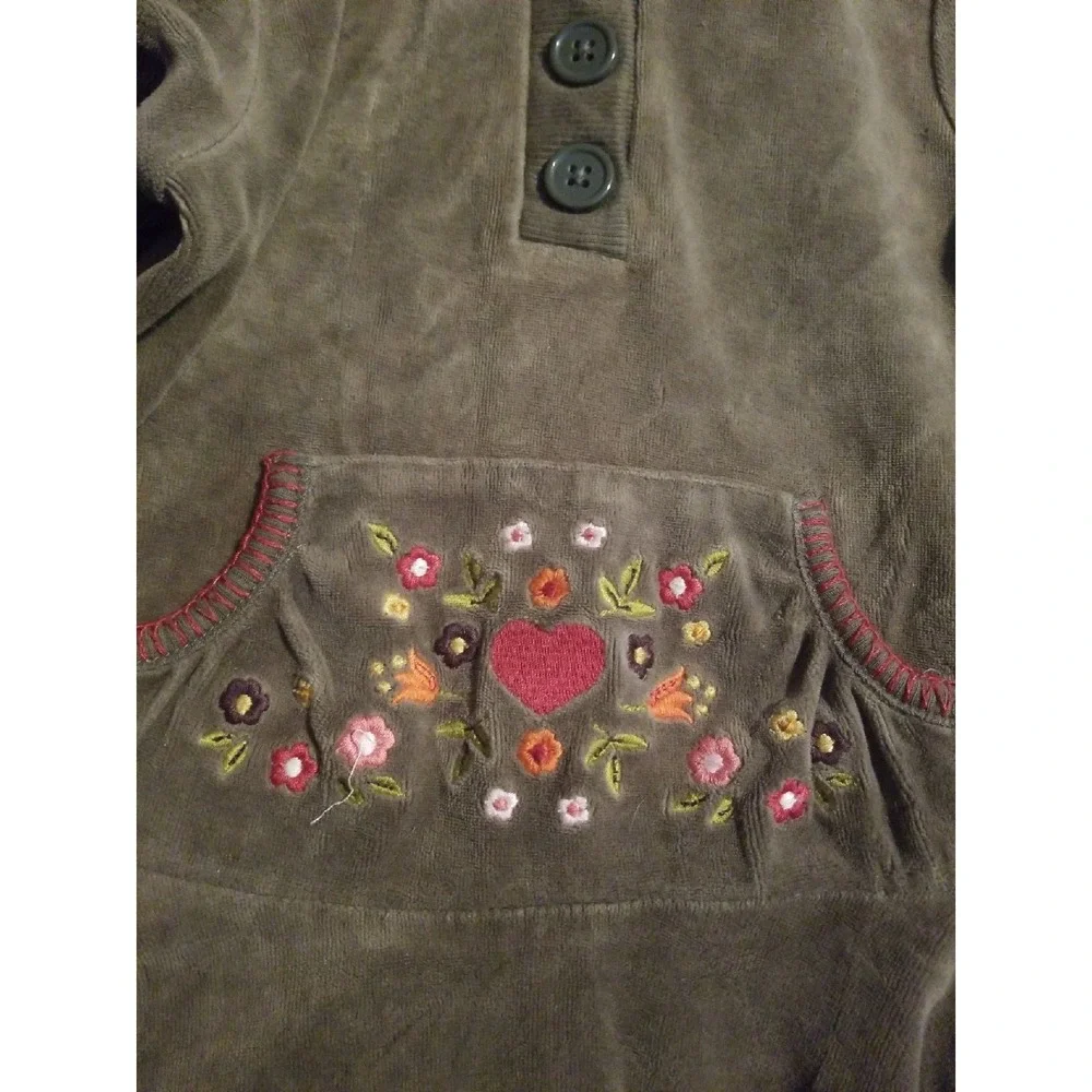 Gymboree harvest leaves‎ hooded dress 3t